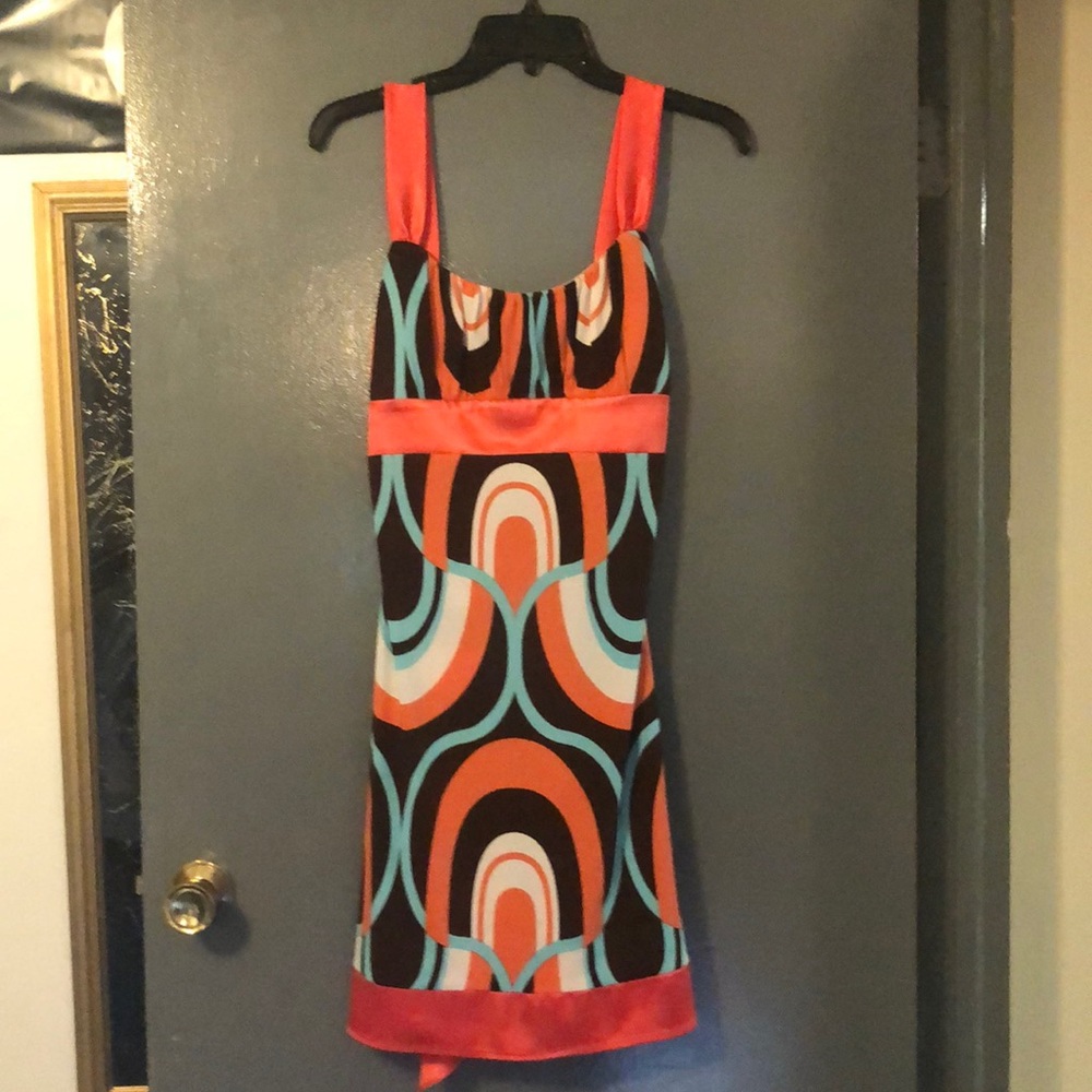 Multicolored cocktails dress
